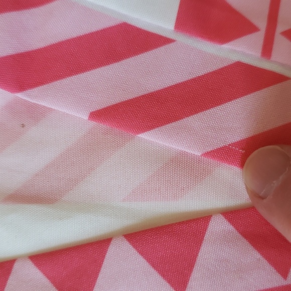 Sunday Up Dress Small Pink White Pattern Tiered Bell Sleeves Aztec Western Rodeo - Picture 14 of 15